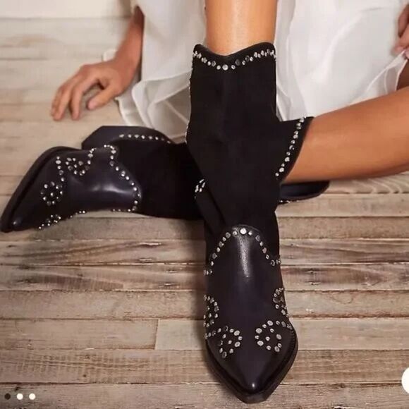 Free People Joelton Studded Western Boot EU 37.5 US 7.5 - Picture 8 of 8